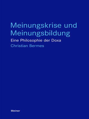 cover image of Meinungskrise und Meinungsbildung